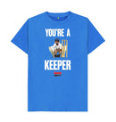 Bright Blue Barmy Army Keeper Slogan Tee - Men's