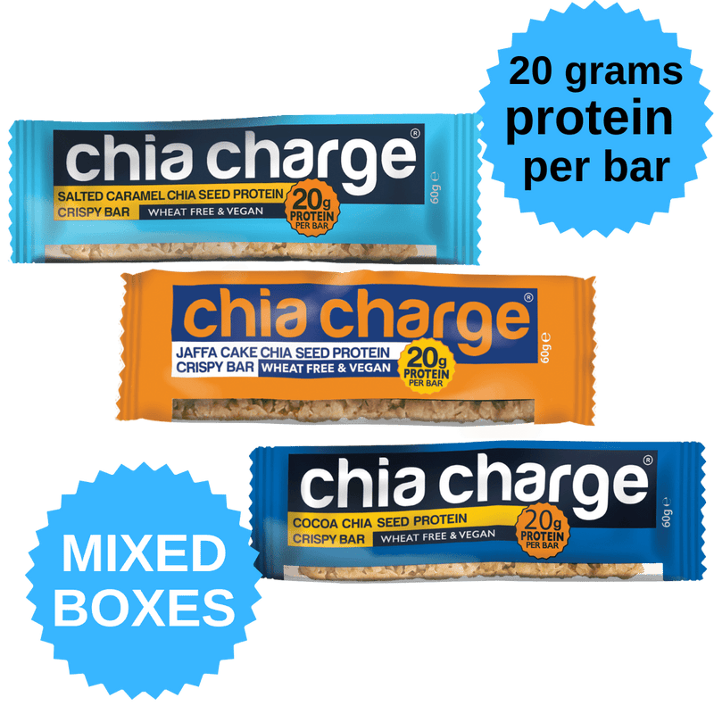 Chia Charge Bars Protein Crispy Bar 60g (Box of 10)