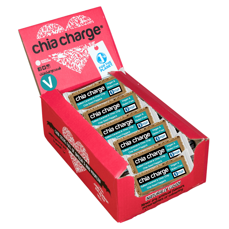 Chia Charge Bars Vegan & Gluten Free Mini Flapjacks 20  x 30g