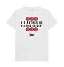 White Barmy Army Playing Cricket Tee - Men's
