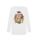 White Barmy Army India Tour Long Sleeve Tee - Ladies