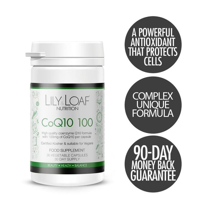Lily and Loaf - CoQ10 Ubiquinol 100mg (30 Vegetable Capsules) - Capsule