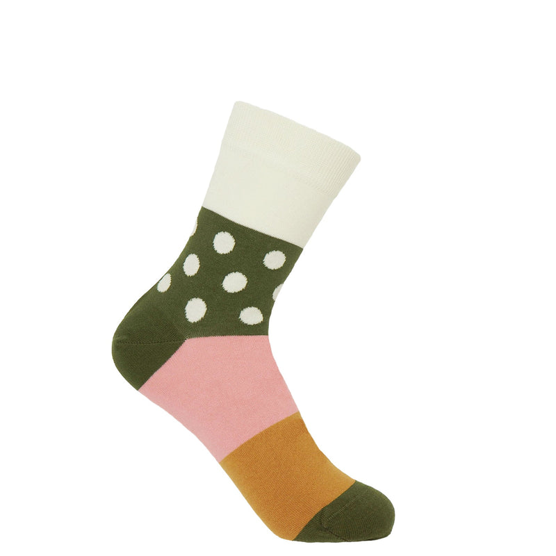 Peper Harow cream Mayfair women's luxury socks