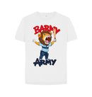 White Barmy Army Mascot Ton Up Tees - Ladies
