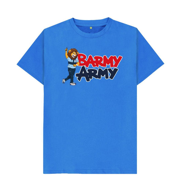 Bright Blue Barmy Army Mascot Send Off Tee - Men's