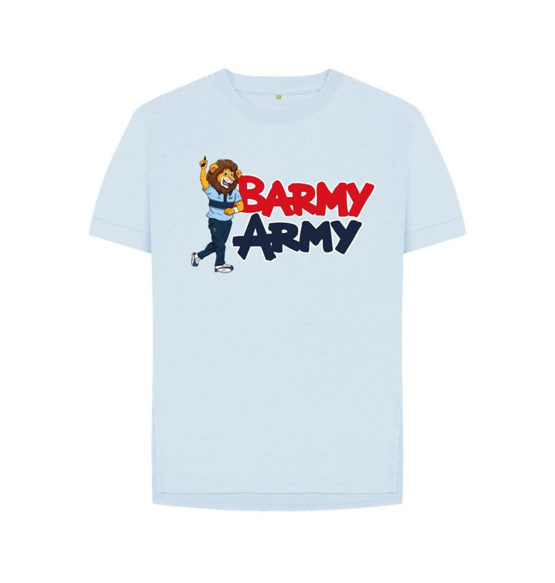 Sky Blue Barmy Army Mascot Send Off Tee - Ladies