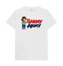 White Barmy Army Trumpet Mascot Tee - Men's