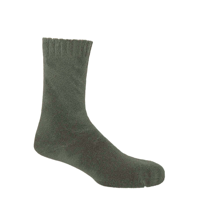 Ribbed Cuff Men's Bed Socks - Grey