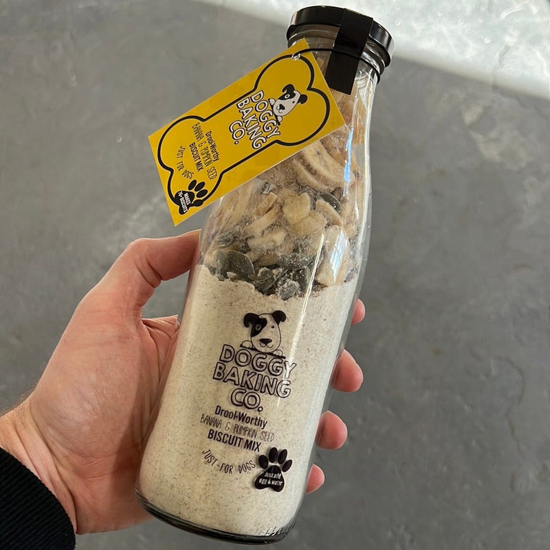 Pumpkin & Banana Doggy Baking Co Biscuit Mix in a Bottle - Shaken Up - Baking Mix - Bottled Baking Co