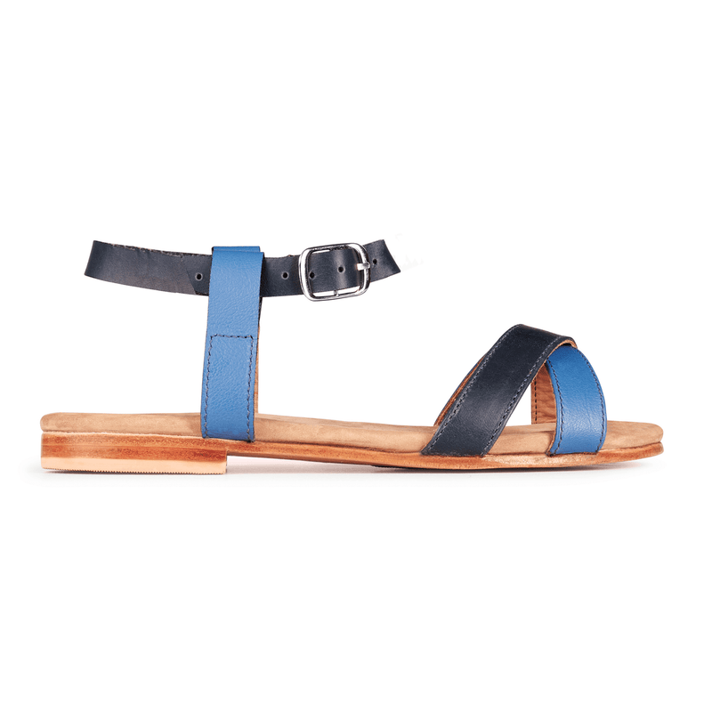 The Isabela in Denim Blue and Lagoon - Wide