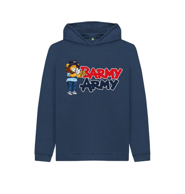 Navy Blue Barmy Army Trumpet Mascot Hoddy - Juniors