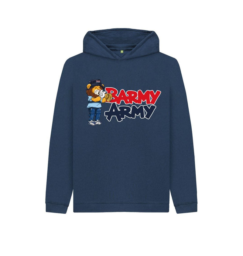 Navy Blue Barmy Army Trumpet Mascot Hoddy - Juniors