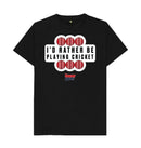 Black Barmy Army Playing Cricket Tee - Men's