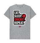 Athletic Grey Barmy Army Eat Sleep Slogan Tee - Men's