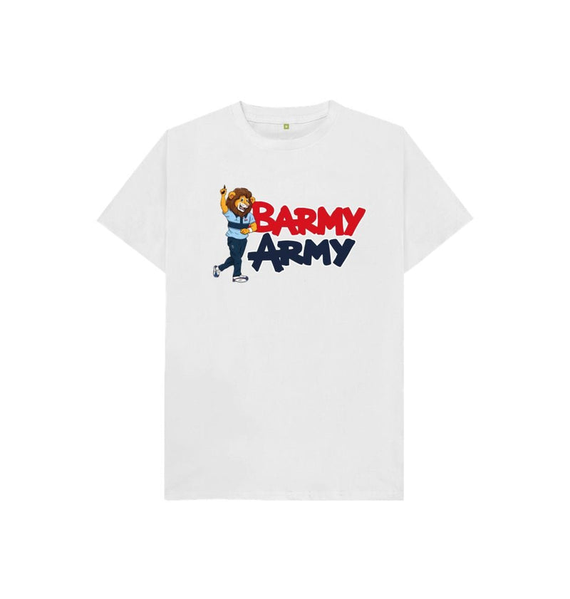 White Barmy Army Mascot Send Off Tee - Juniors