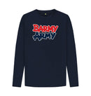 Navy Blue Barmy Army Large Print Long Sleeve Tee