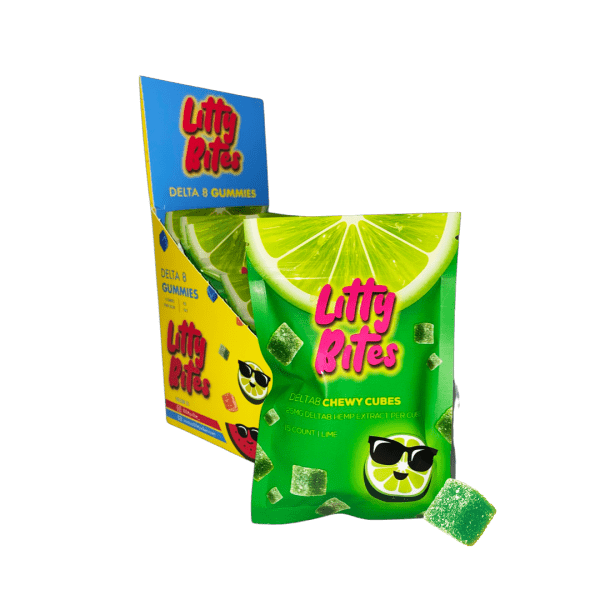 Litty Bites Box- Lime (6pack) – 2,250mg