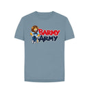 Stone Blue Barmy Army Mascot Tee - Ladies
