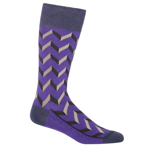 Purple Optical Men's Socks