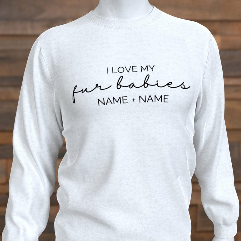 Personalised I Love my Fur Babies Sweatshirt