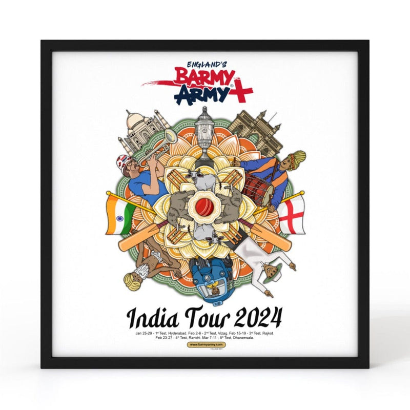 Barmy Army India Tour 2024 Wall Art