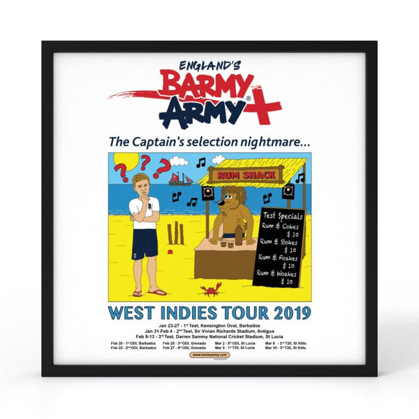 Barmy Army West Indies Tour 2019 Wall Art