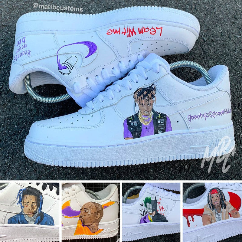 Create Your Own Nike Air Force 1 Freestyle. Hand Painted Designs / Portraits of your Choice. 