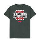 Dark Grey Barmy Army Playing Cricket Tee - Men's