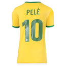 Pele Brazil 1970 Home Shirt With Back Signed
