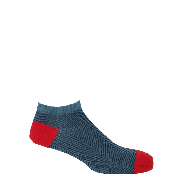 Lux Taylor Men's Trainer Socks - Blue