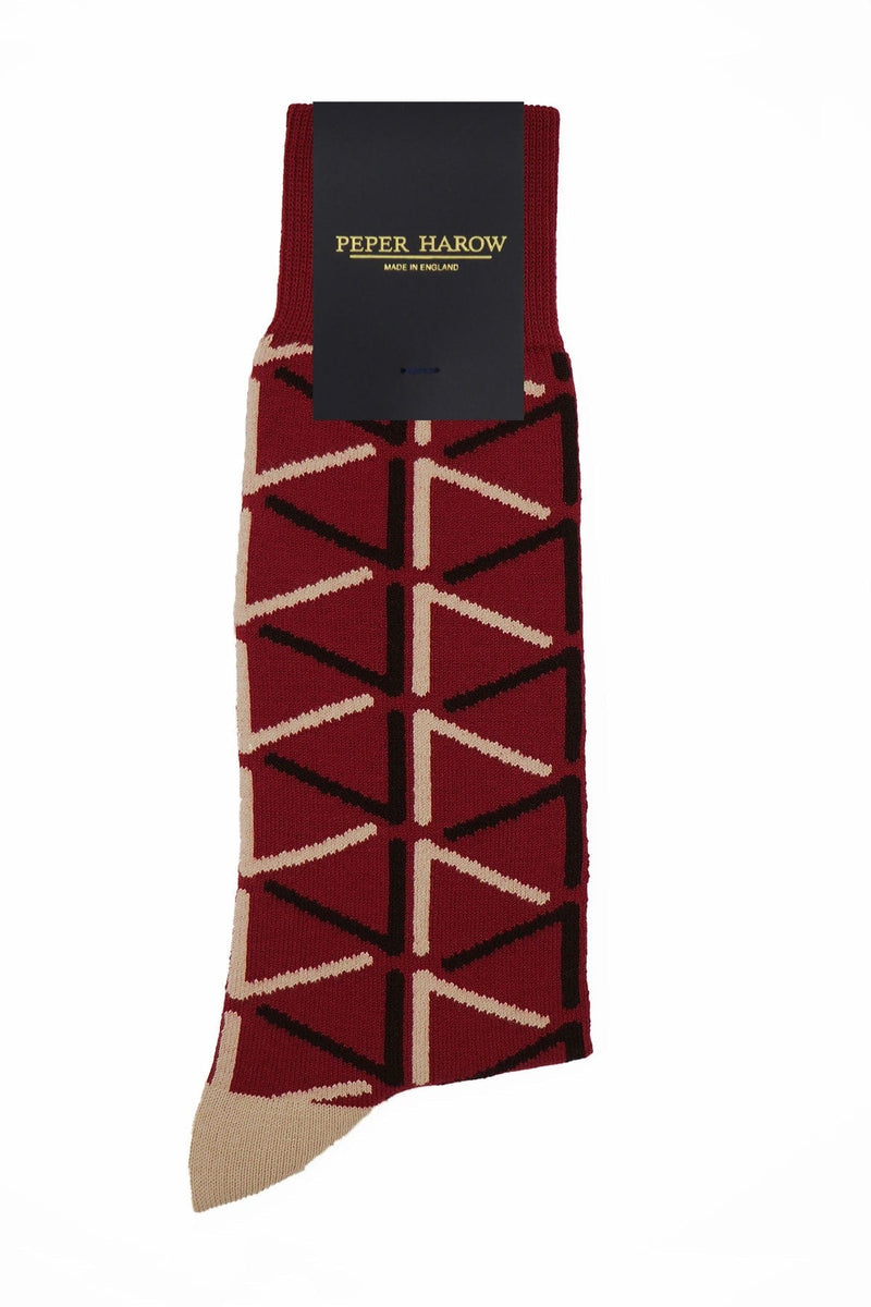 Septem Men's Socks - Garnet