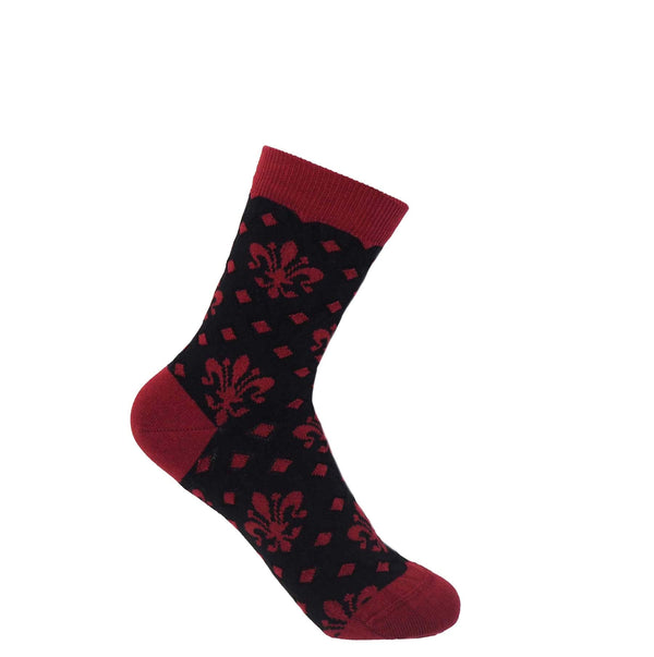 Fleur De Lis Women's Socks - Black