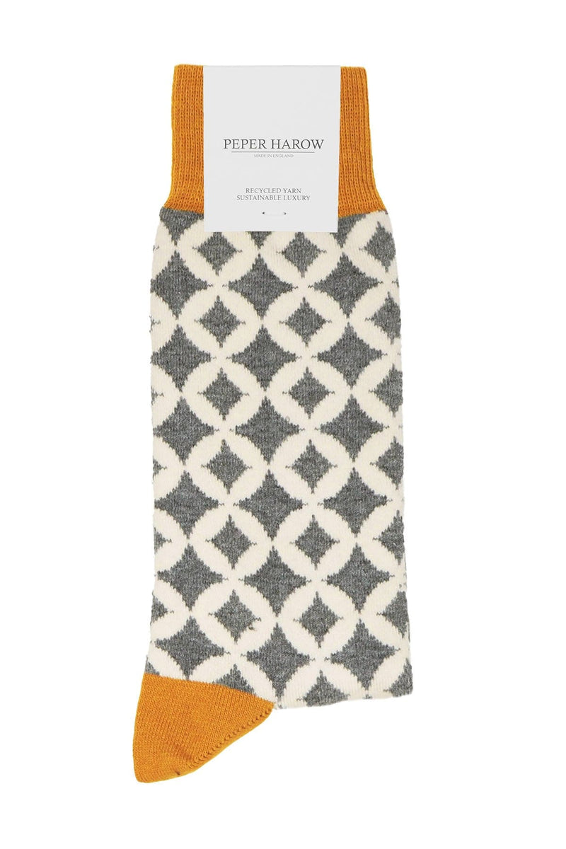 Mosaic Men's Socks - Grey