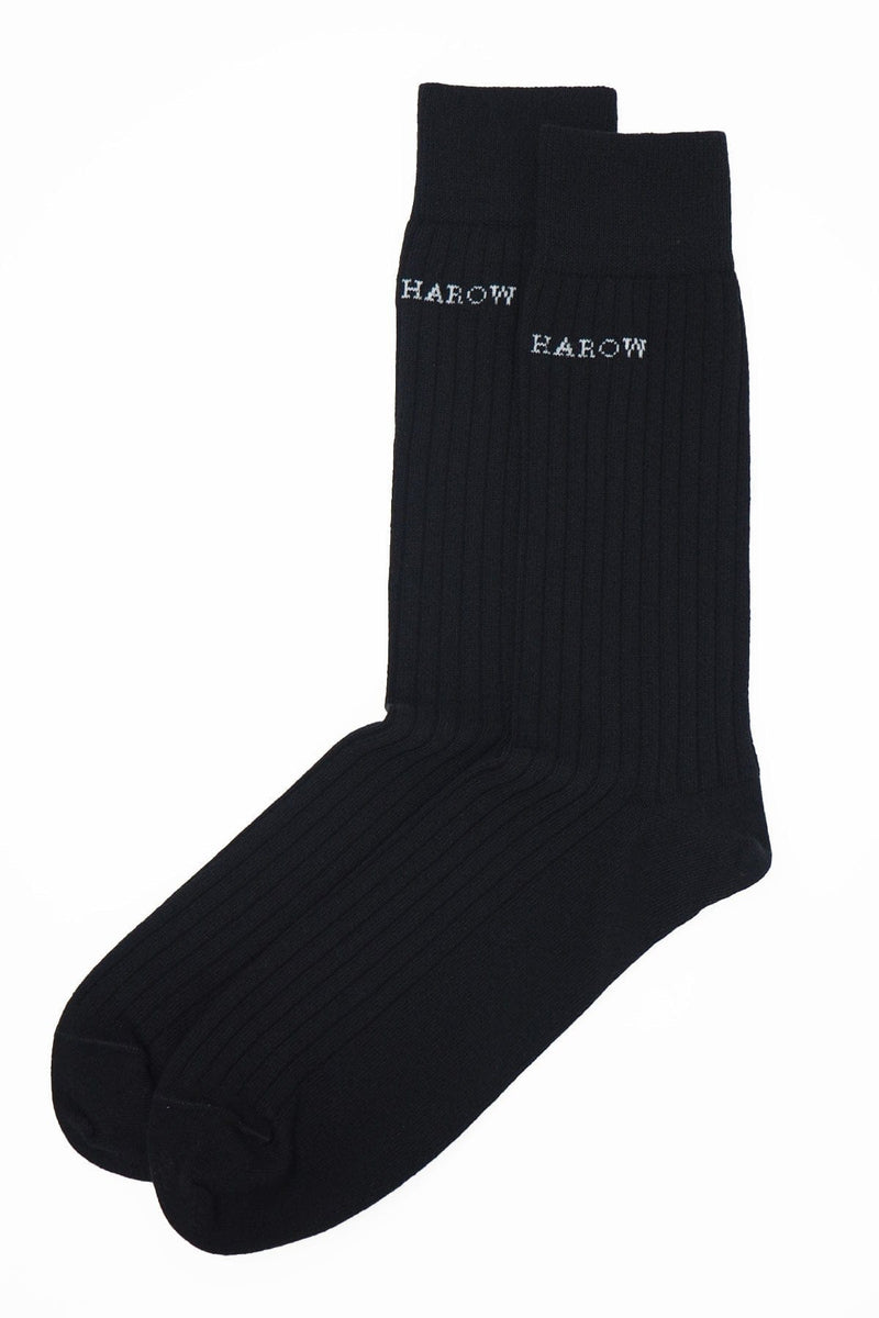 Recycled Ribbed Men's Socks - Black