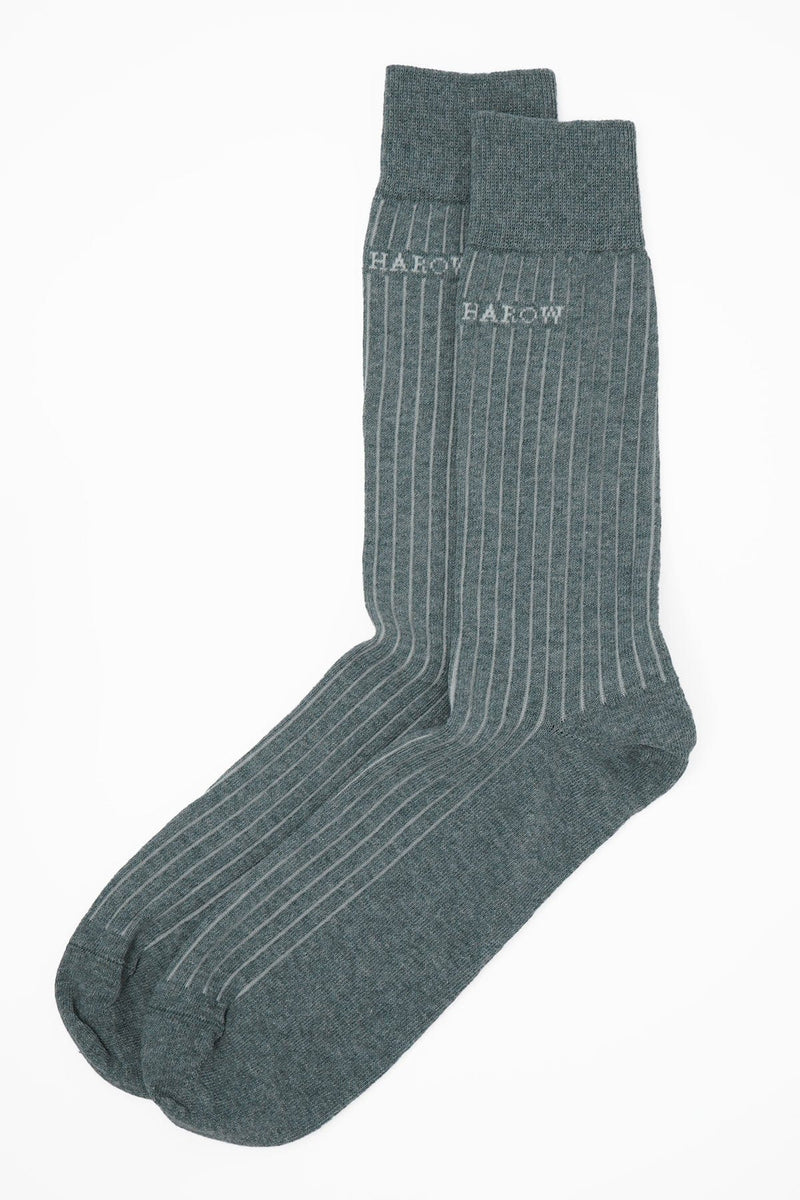 Recycled Ribbed Men's Socks - Blue