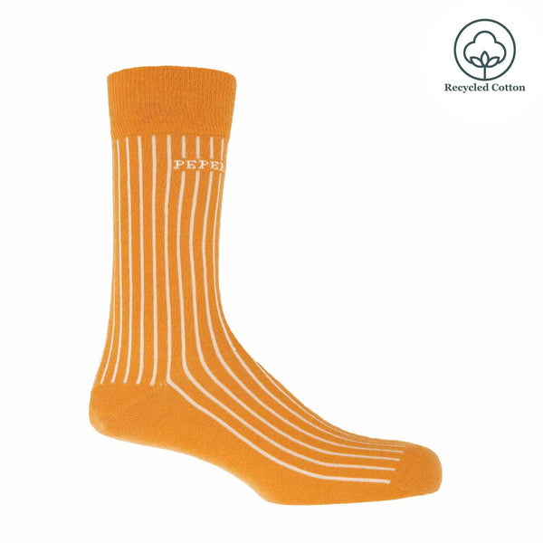 Recycled Ribbed Men's Socks - Mustard