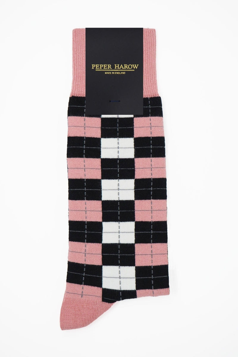 Checkmate Men's Socks - Pink