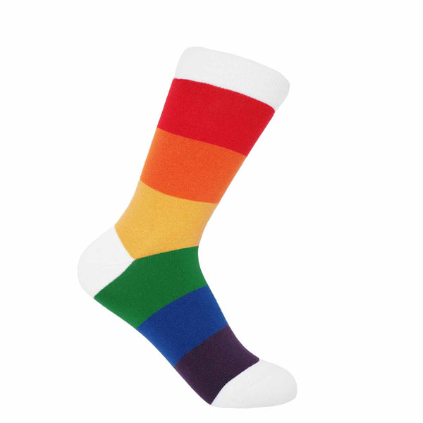 Block Stripe Women's Socks - Rainbow