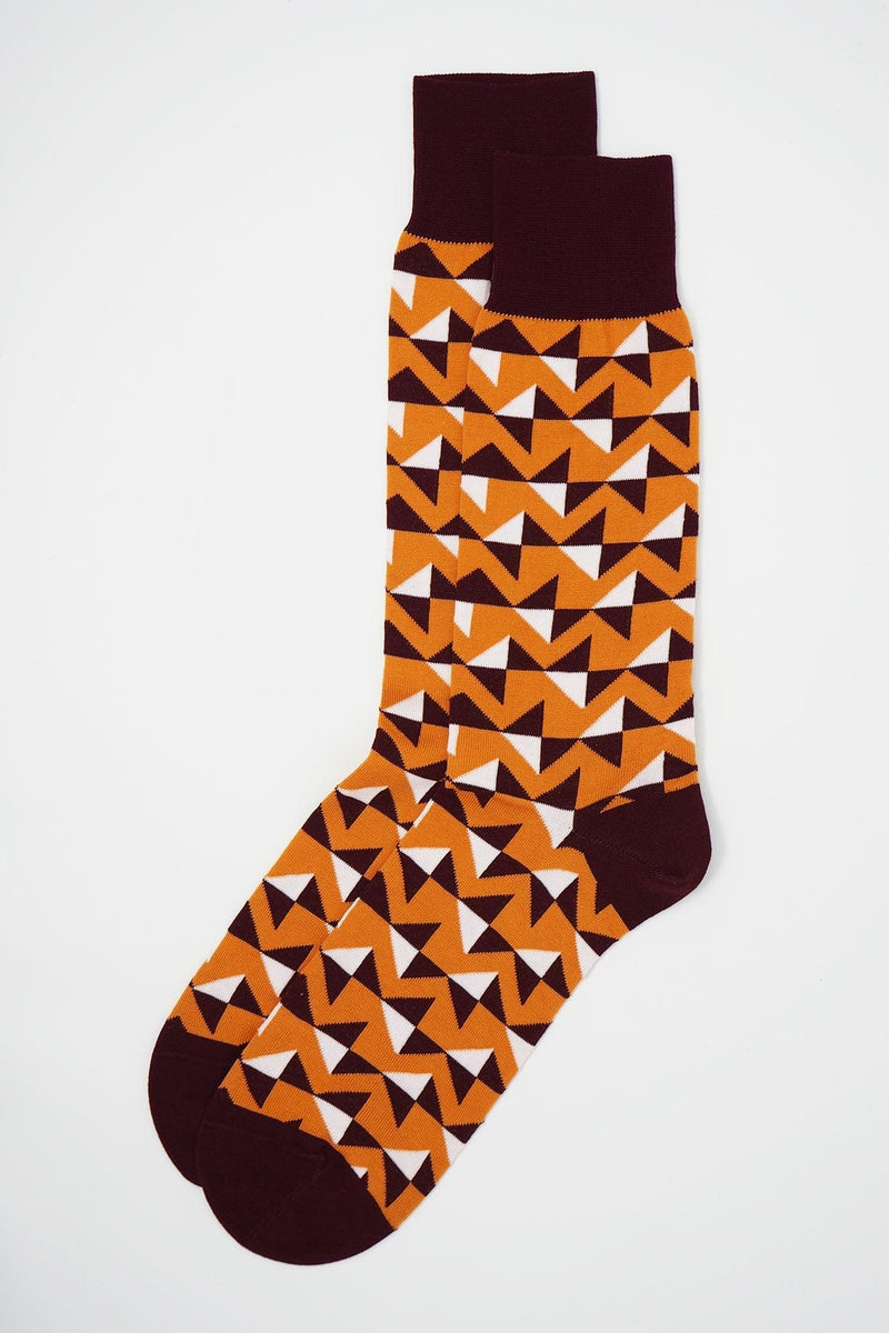 Triangle Men's Socks - Mustard