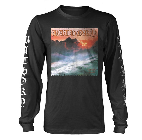 Bathory Unisex Long Sleeved T-shirt: Twilight Of The Gods (back print)