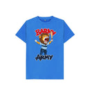 Bright Blue Barmy Army Mascot Ton Up Tees - Juniors