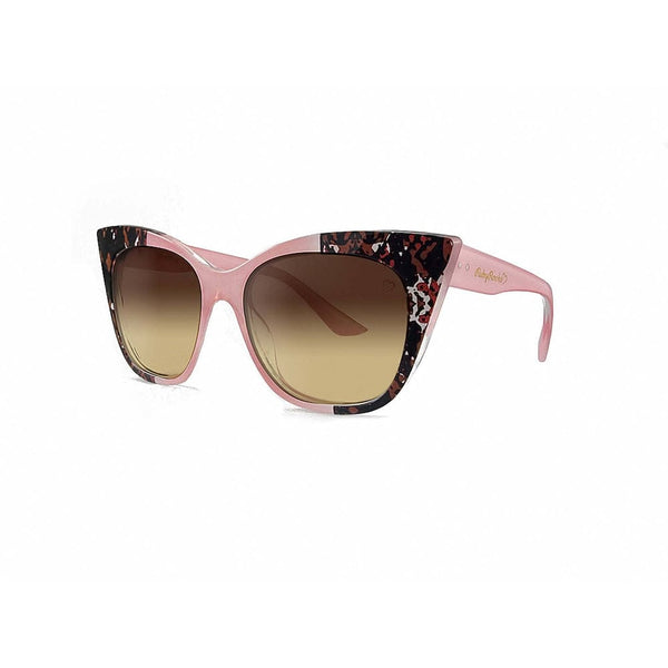 Ruby Rocks Animal Tip 'Gozo' Cateye Sunglasses In Pink 