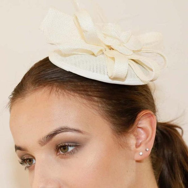 Ruby Rocks Jimena Fascinator - White 