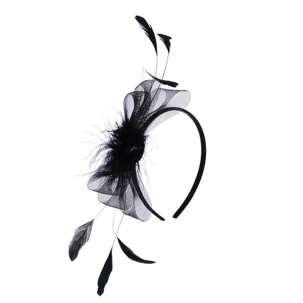 Ruby Rocks Madina Fascinator - Black 