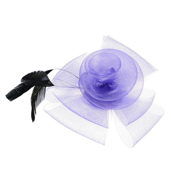 Ruby Rocks Patia Fascinator - Purple 