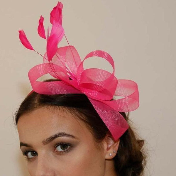 Ruby Rocks Ramira Fascinator - Fuchia 