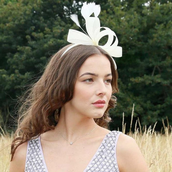 Ruby Rocks Ramona Fascinator - Beige 