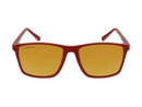 Red and gold polarized sunglasses