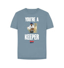 Stone Blue Barmy Army Keeper Relax Fit Tee - Ladies