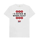 White Barmy Army Watching Slogan Tee - Men's